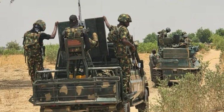 Troops Repel Terrorist Ambush after IED Explosion on Borno Road