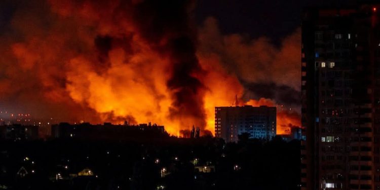 Ukraine Drone Strike Sets Russian Oil Refinery on Fire