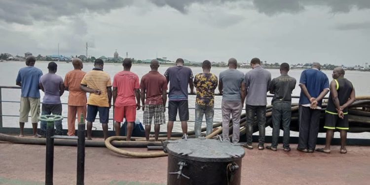Navy Destroys Nine Illegal Refining Sites, Recovers 104,000 Litres of Suspected Stolen Crude in Rivers