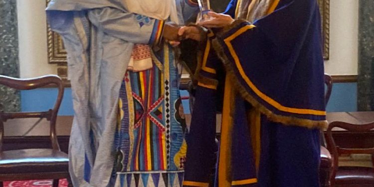 Emir Sanusi Receives Literacy Award on Behalf of Kano Governor Yusuf in London 