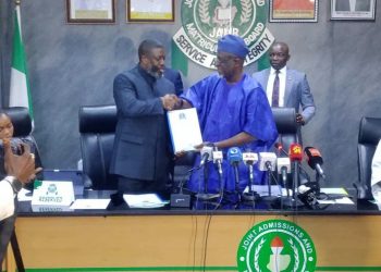 Oloyede Bows out as JAMB Registrar, Hands over to Prof. Aina