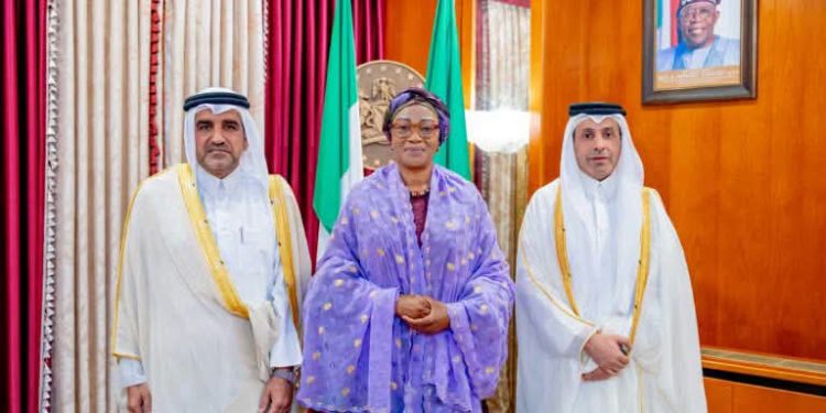 Tinubu Tackling Insecurity, First Lady Assures Qatari Envoy