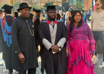Jonathan, Wife Attend First Son’s Graduation in UK