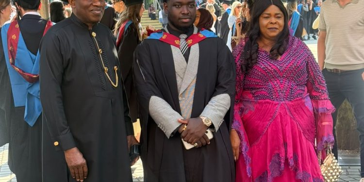 Jonathan, Wife Attend First Son’s Graduation in UK
