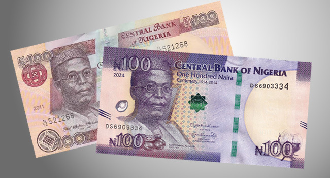 Both Old, Commemorative ₦100 Notes Still Valid for Transactions, Says CBN