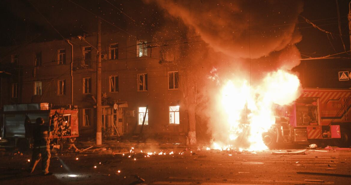 Russian Drone Strikes Kill Woman, Injure Nine in Ukraine