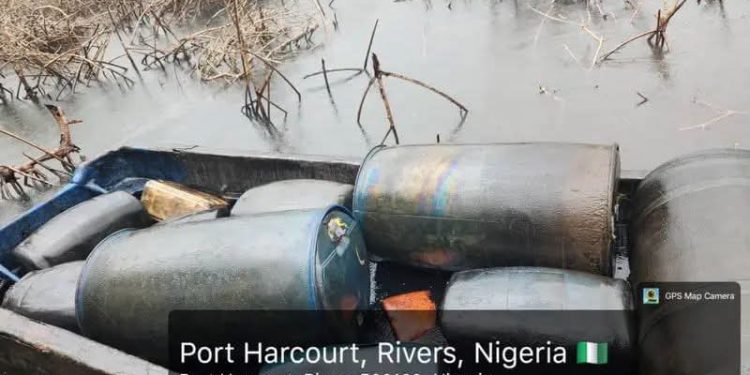 Navy Intercepts 17,000 Litres of Suspected Illegally Refined AGO in Rivers