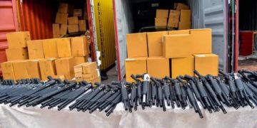 Nigerian Customs Uncovers 399 Rifles in Tin Can Port Shipment