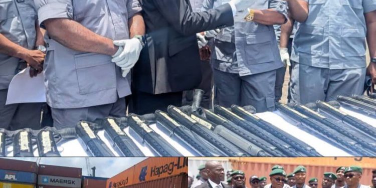 Customs Hands over 204 Intercepted Rifles to NCCSALW