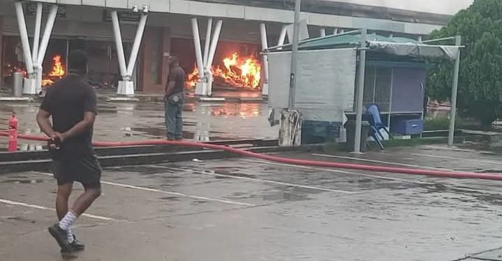 Fire Razes Section of Calabar SPAR Mall
