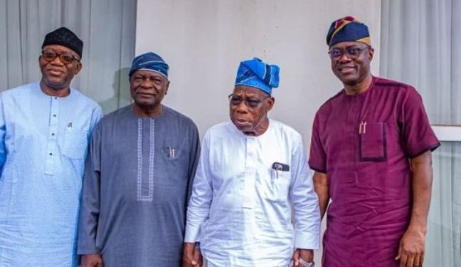 Makinde, Fayemi, Visit Obasanjo