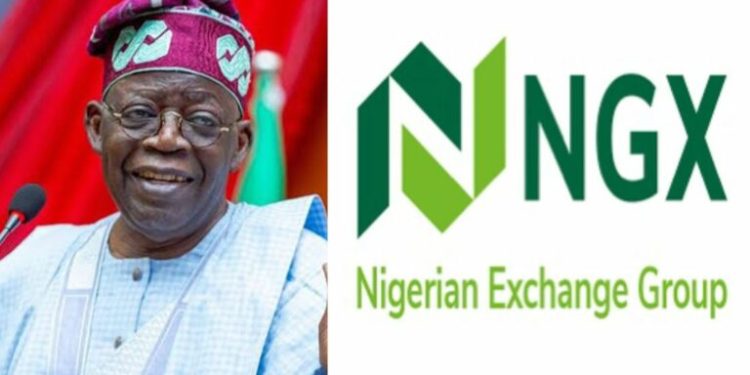 Tinubu Praises NGX, Economic Team as Stock Market Hits N160 Trillion Valuation ‎