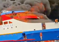 ‎Five Killed, 41 Missing After Indonesia Passenger Ferry Goes Up in Flames ‎