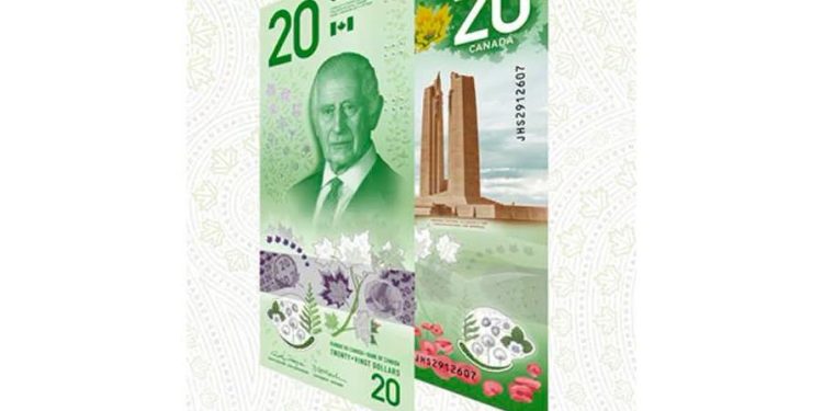 Canada Unveils New Vertical $20 Bill Featuring King Charles III