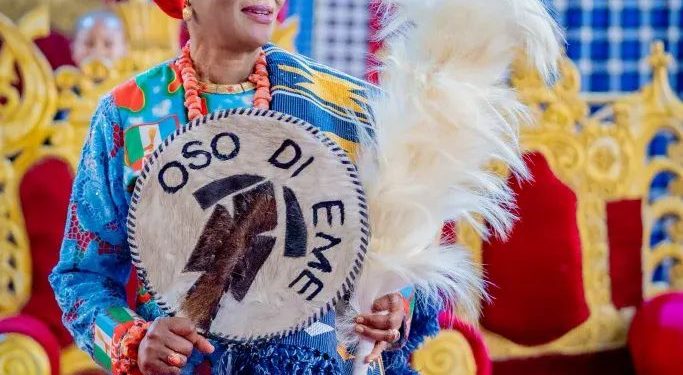 President Tinubu’s Wife Bags Chieftaincy Title in Imo State