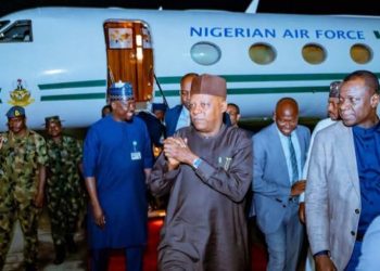 Shettima Returns to Nigeria after BRICS Summit in India