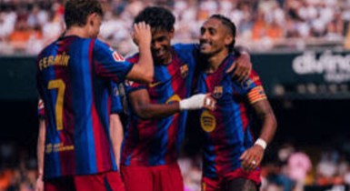 LaLiga: Barcelona Thrash Valencia 5-0, Go Three Points Clear of Madrid 