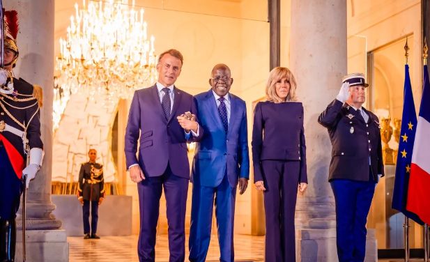 Tinubu, Macron Meet for Private Dinner in Paris