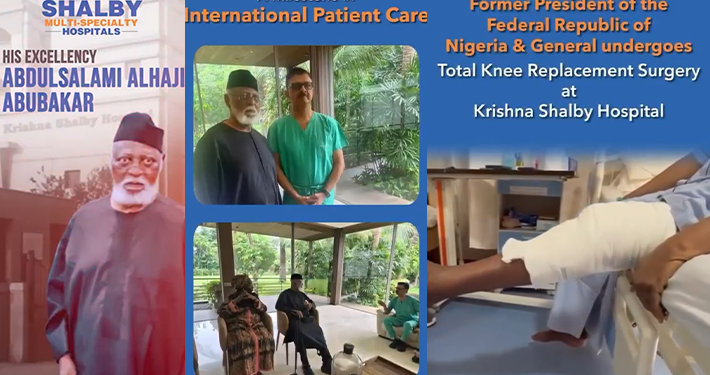 Indian Hospital Uses Ex-Nigerian Leader Abdulsalami Abubakar in Online Commercial for Knee Surgery