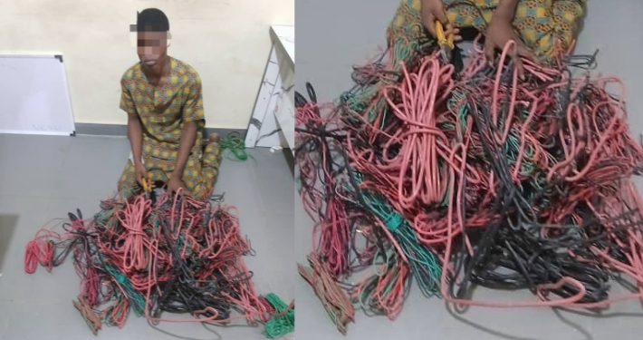 Suspected Vandal Arrested Over Alleged Theft of N2 Million House-Wiring Cables