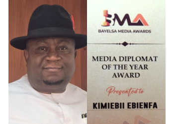 Former Foreign Affairs Spokesperson Ebienfa Bags ‘Media Diplomat of the Year Award’ at Bayelsa Media Awards