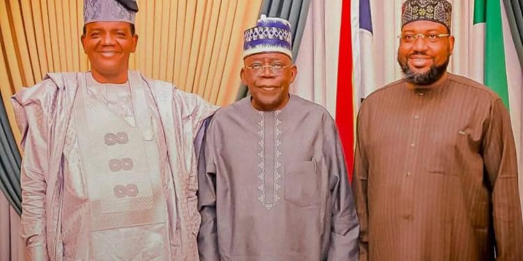 Minister Matawalle leads eight Zamfara lawmakers to Tinubu, pledges APC loyalty