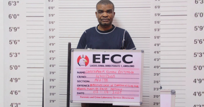 EFCC Arraigned Businessman Christopher Enyinnwa Before Justice Olubunmi 