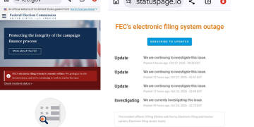 Hackers Hit US Federal Election Commission Website, Disrupt E-Filing System Ahead of Midterm Elections ‎